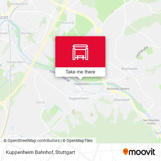 Карта Kuppenheim Bahnhof