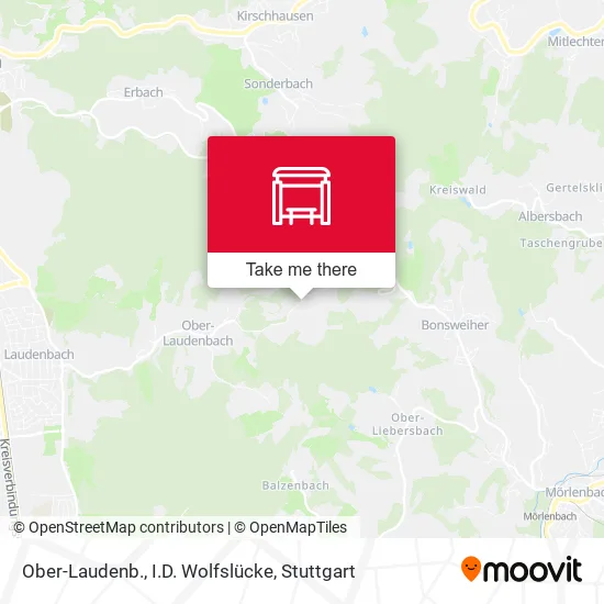 Карта Ober-Laudenb., I.D. Wolfslücke