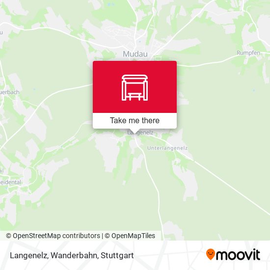 Langenelz, Wanderbahn map