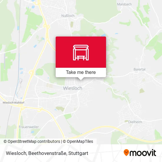 Карта Wiesloch, Beethovenstraße
