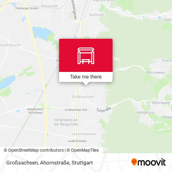 Карта Großsachsen, Ahornstraße