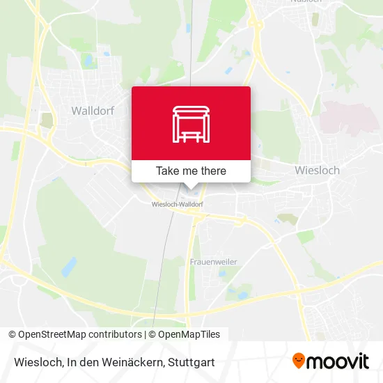 Карта Wiesloch, In den Weinäckern