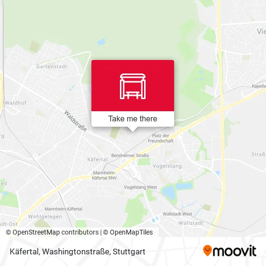 Карта Käfertal, Washingtonstraße
