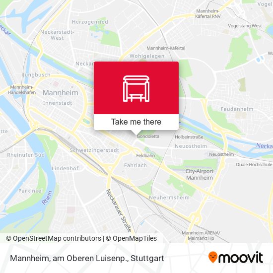 Карта Mannheim, am Oberen Luisenp.