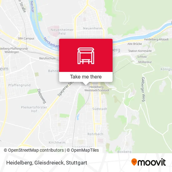Карта Heidelberg, Gleisdreieck