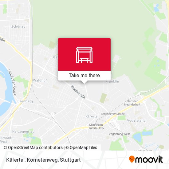 Käfertal, Kometenweg map