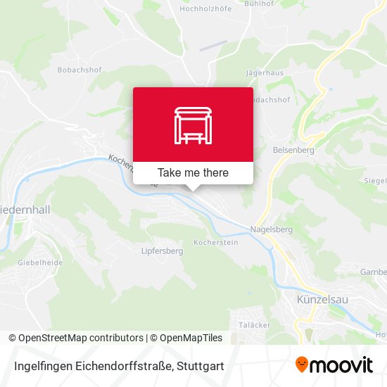 Карта Ingelfingen Eichendorffstraße