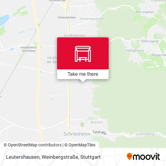 Карта Leutershausen, Weinbergstraße