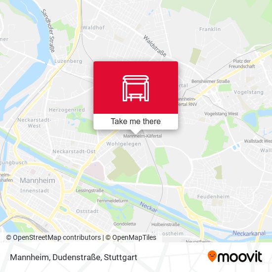 Mannheim, Dudenstraße map