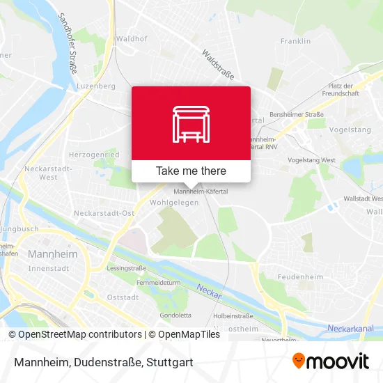 Карта Mannheim, Dudenstraße