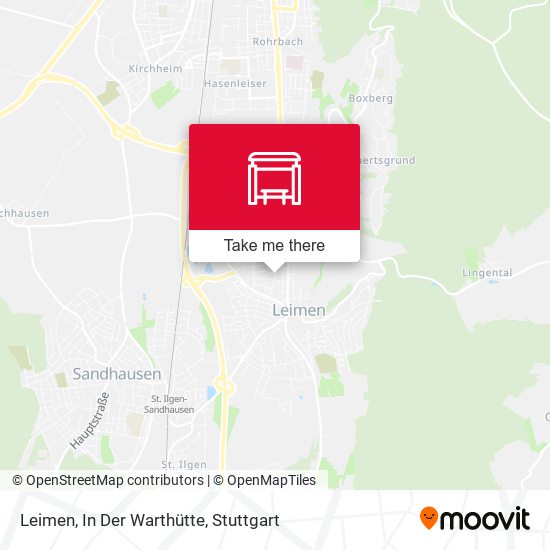 Карта Leimen, In Der Warthütte