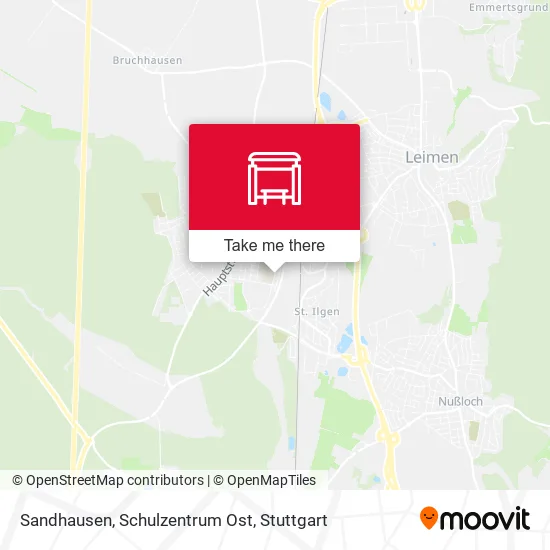 Карта Sandhausen, Schulzentrum Ost