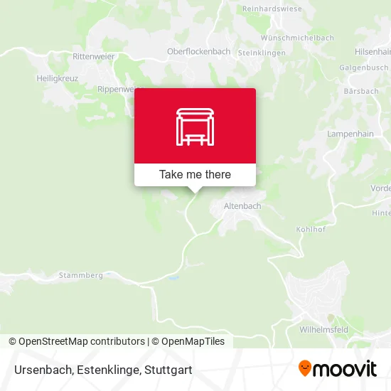 Карта Ursenbach, Estenklinge