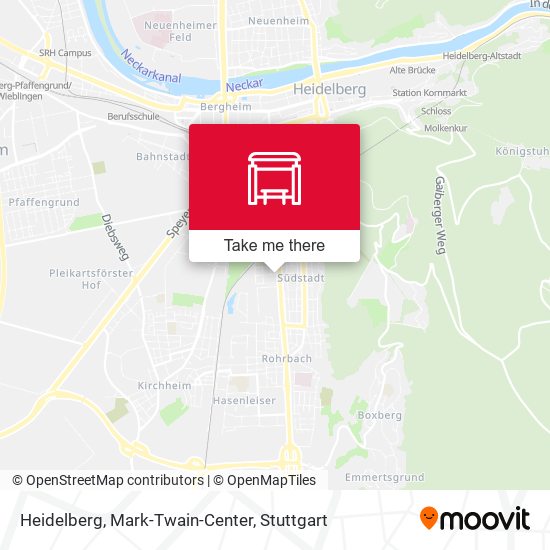 Heidelberg, Mark-Twain-Center map