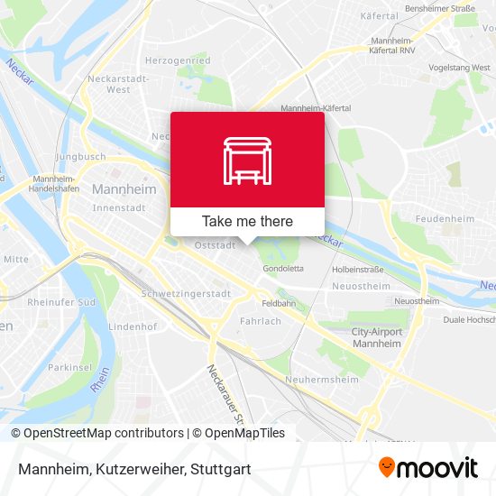 Карта Mannheim, Kutzerweiher
