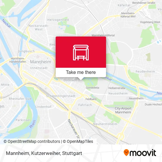 Mannheim, Kutzerweiher map