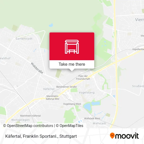 Карта Käfertal, Franklin Sportanl.