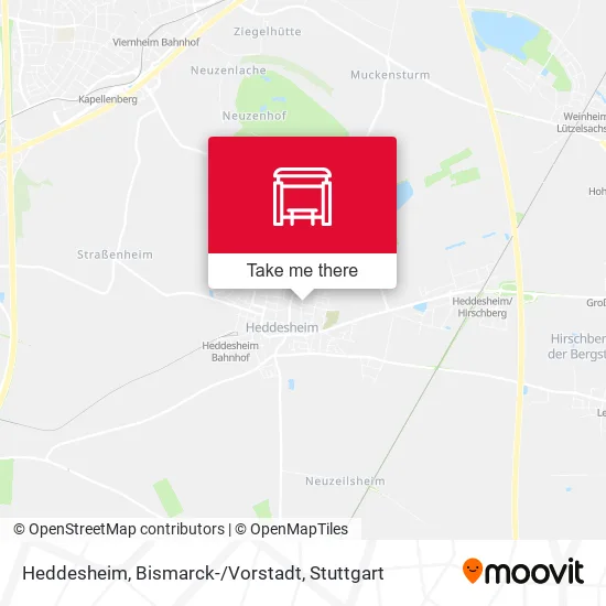 Карта Heddesheim, Bismarck-/Vorstadt