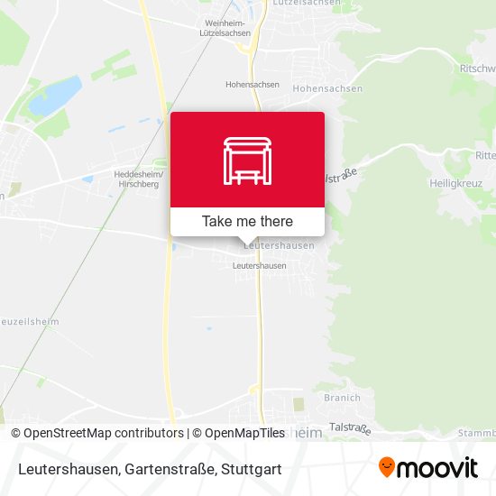 Leutershausen, Gartenstraße map