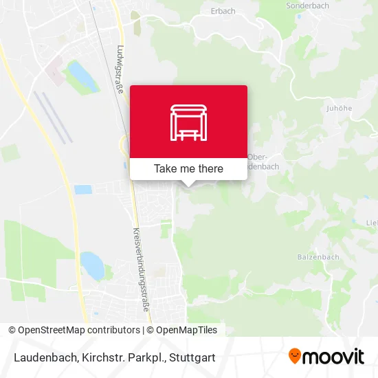 Карта Laudenbach, Kirchstr. Parkpl.