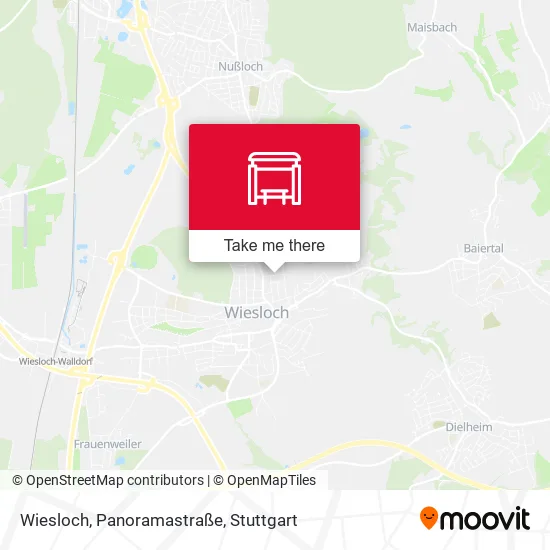 Карта Wiesloch, Panoramastraße