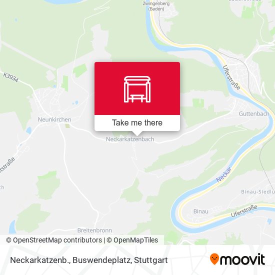Карта Neckarkatzenb., Buswendeplatz