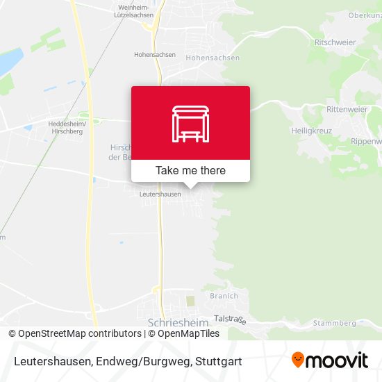 Leutershausen, Endweg/Burgweg map