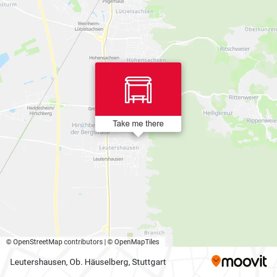 Карта Leutershausen, Ob. Häuselberg