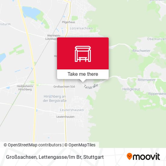 Großsachsen, Lettengasse/Im Br map
