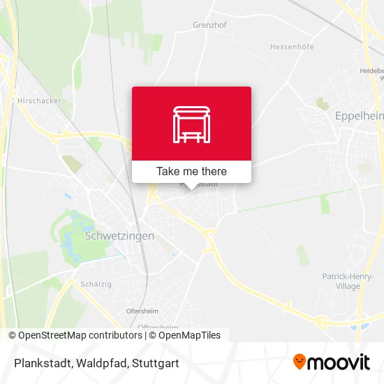 Карта Plankstadt, Waldpfad
