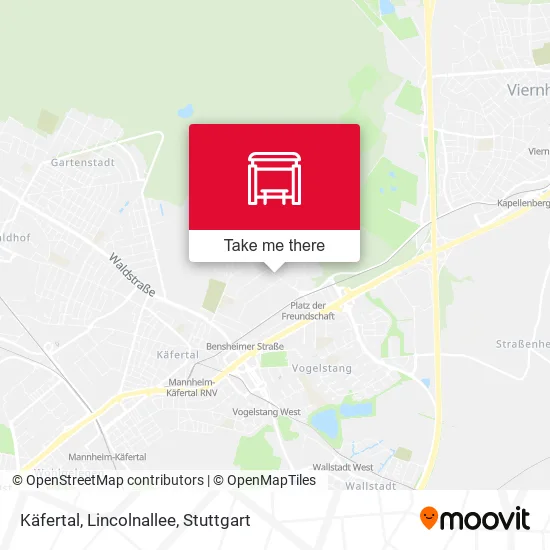 Карта Käfertal, Lincolnallee
