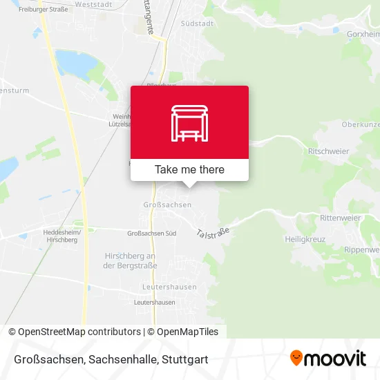 Карта Großsachsen, Sachsenhalle