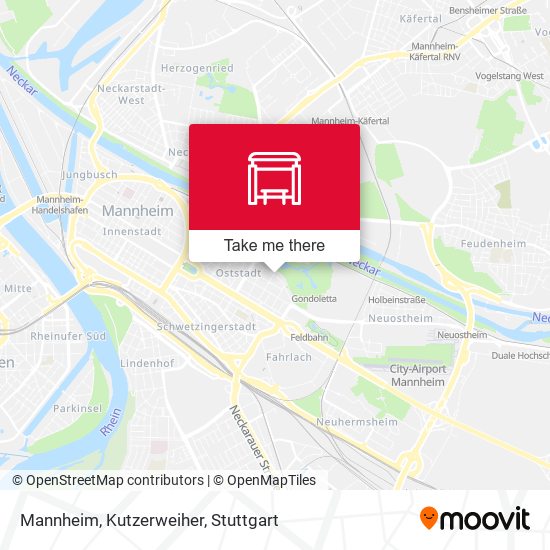 Карта Mannheim, Kutzerweiher