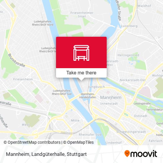 Mannheim, Landgüterhalle map