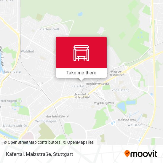 Käfertal, Malzstraße map
