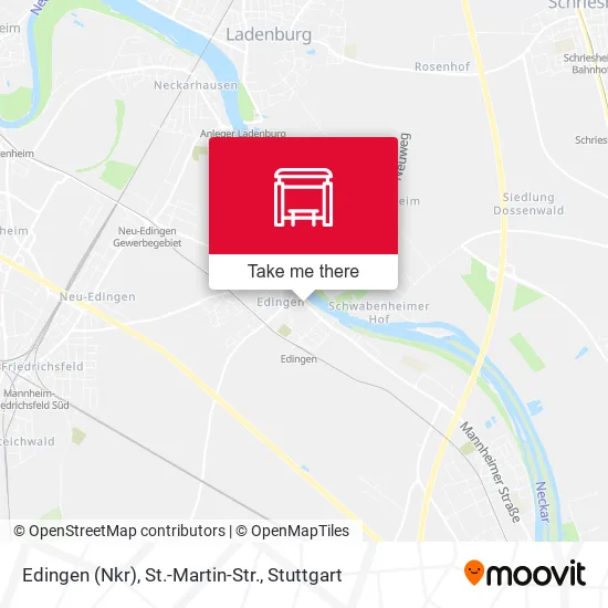 Карта Edingen (Nkr), St.-Martin-Str.