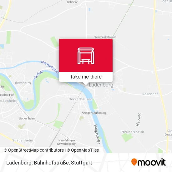 Карта Ladenburg, Bahnhofstraße