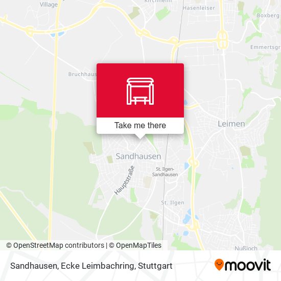 Sandhausen, Ecke Leimbachring map
