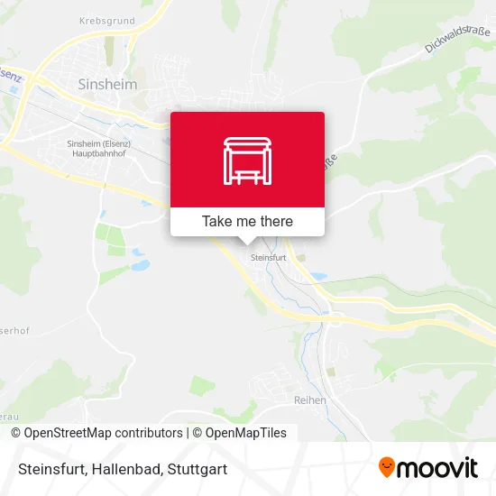 Карта Steinsfurt, Hallenbad