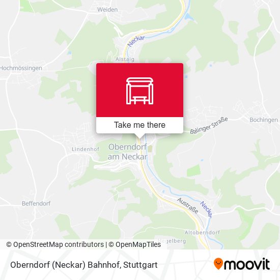Карта Oberndorf (Neckar) Bahnhof