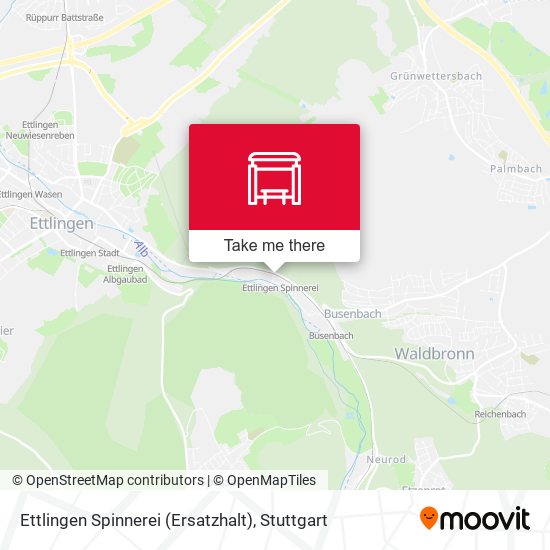 Ettlingen Spinnerei (Ersatzhalt) map
