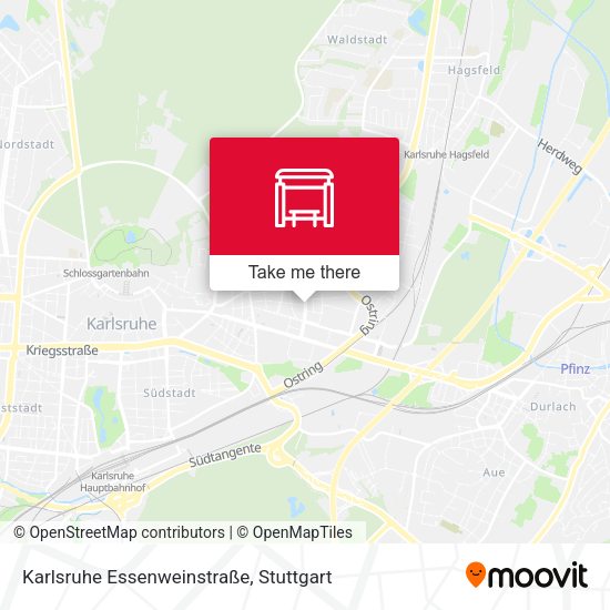 Карта Karlsruhe Essenweinstraße