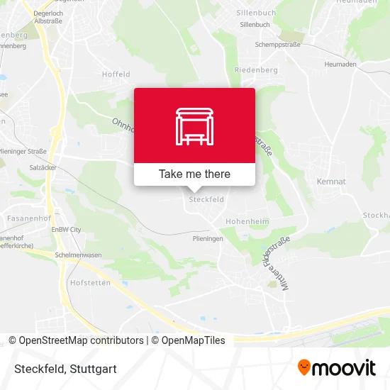 Steckfeld map