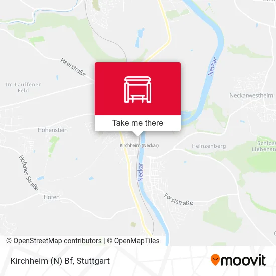 Kirchheim (N) Bf map