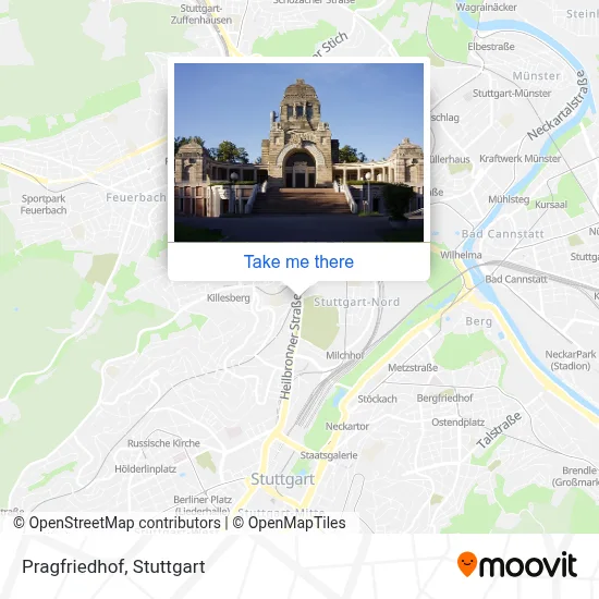 Pragfriedhof map
