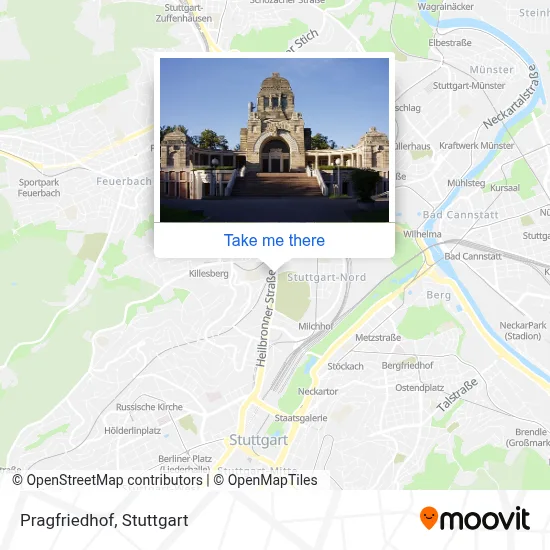 Pragfriedhof map