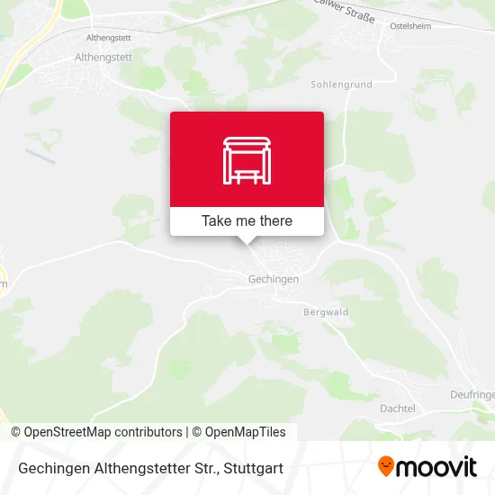 Gechingen Althengstetter Str. map