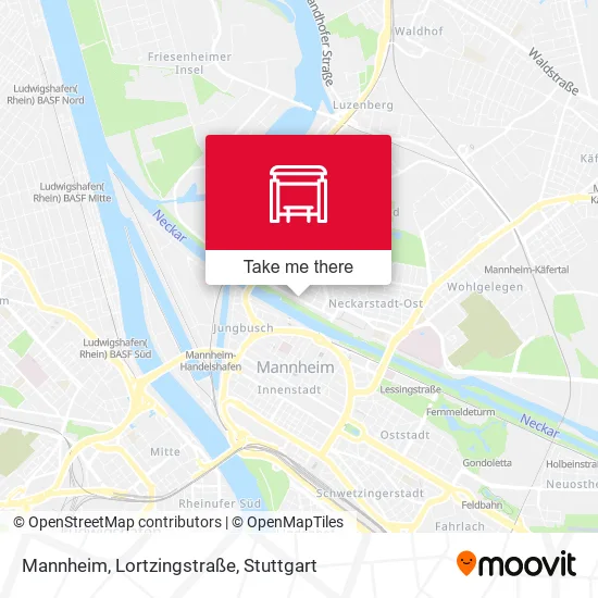Карта Mannheim, Lortzingstraße