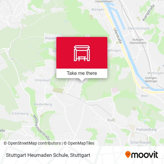 Карта Stuttgart Heumaden Schule