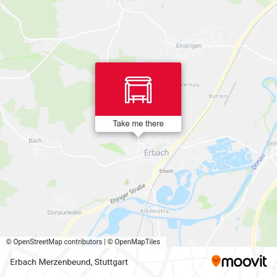 Карта Erbach Merzenbeund